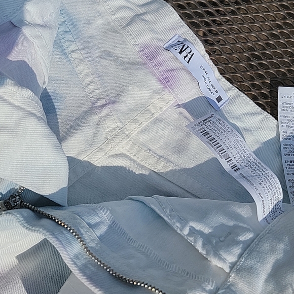 Zara. High rise. distressed.cotton shorts.8 nwt - Picture 4 of 8